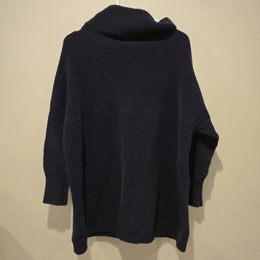 Free People Ottoman Slouchy Cowl Neck Sweater Cotton Blend Size Medium